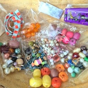 Colorful Bead Craft Kit for Kids  Halloween , Mermaid Ribbon Vintage To Now